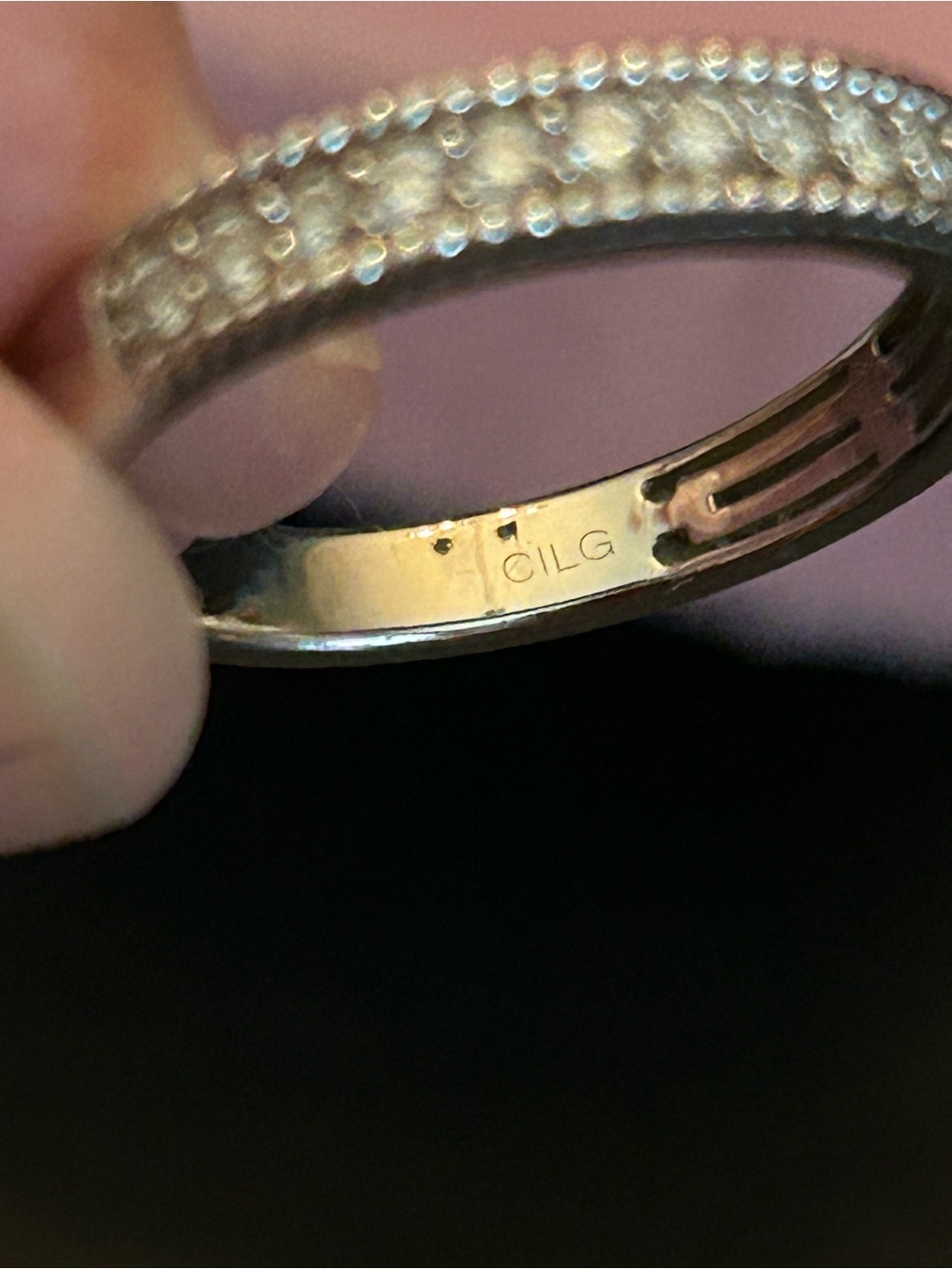 0.33CTW Lab-Grown White Diamond Band Ring Rhodium over 925 Sterling Silver Sz9 - Picture 10 of 10